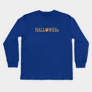 HALLOWEEn (a la "Home Alone") Kids Long Sleeve T-Shirt